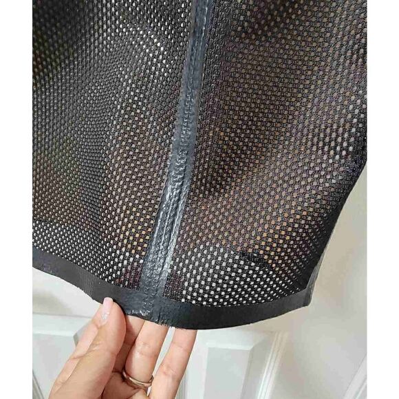 Red Valentino Leather "Fishnet" Pencil Skirt M - Picture 7 of 11
